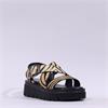 Una Healy Replay Chunky Sole Sandal - Black Zebra